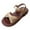 Gold, variant on TOWED22 Girls Strappy Summer Sandals Open Toe Flats Dress Sandals Shoes Toddler/Little Kid/Big Kid（Silver,9.5）