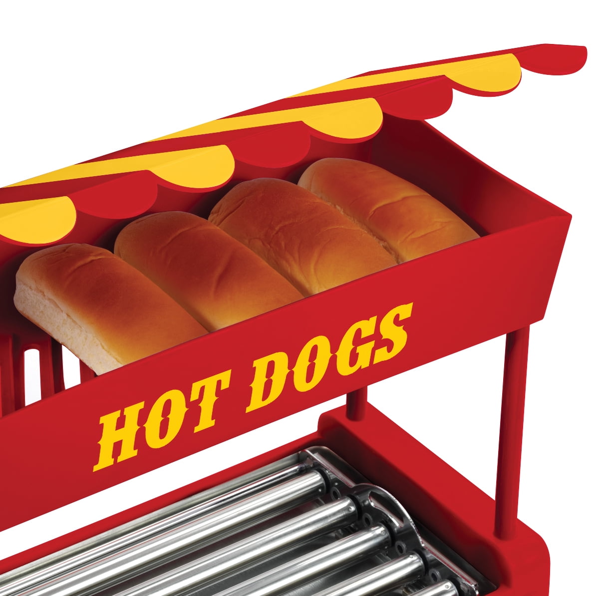 Nostalgia Hot Dog Roller and Bun Warmer, 8-Hot Dog and 6-Bun