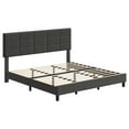 thumbnail image 4 of Twin/Full/Queen/King Size Bed Frame with Headboard, Upholstered Linen Platform Bed Frame with Solid Wooden Slats Support No Box Spring Needed, Noise-Free, Easy Assembly, Grey, 4 of 8