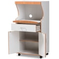 thumbnail image 3 of Bowery Hill Kitchen Cabinet in Beech Brown and White, 3 of 13