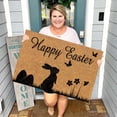 thumbnail image 5 of CoreLiving Spring Welcome Mat Outdoor Easter Bunny Doormat Non Slip Front Door Rug for Porch Entryway Floor Decor Rabbit Design Indoor Outdoor Layered Mat, 5 of 8