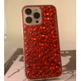 thumbnail image 5 of iPhone 14 Pro Max Bling Glitter Case,Luxury Shiny Diamond Crystal Rhinestone Sparkly Jewelled Gemstone 3D Handmade Clear Cover Case for Women Girls with iPhone iPhone 14 Pro Max 6.7'', 5 of 10