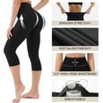 thumbnail image 4 of Women's High Waisted Capri Buttery Soft Tummy Control No See Through Workout Athletic Running Yoga Cycling, 4 of 5