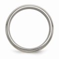 thumbnail image 2 of Titanium/14K Titanium Brushed Center With 14K Yellow Inlay 8mm Ridged Edge Band (Size 9.5) Made In China tb102-9.5, 2 of 4