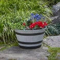 thumbnail image 5 of Southern Patio HDR-055457 Resin Whiskey Barrel Garden Planter Pot (3 Pack), 5 of 5