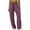 Purple, variant on Kaemgyyd Wide Leg Pants for Women Loose Casual Smocked Elastic Waisted Trousers Flowy Baggy Pants for Women with Pockets