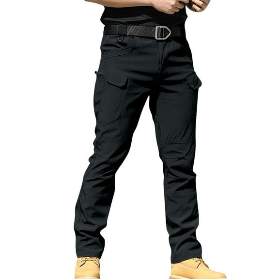 Men's Tacticals Cargo Pants Water Resistant Lightweight Hiking Pants Outdoor Work Pants with Multi Pockets(None Belt)