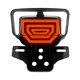 thumbnail image 1 of Lámpara de freno de la motocicleta Luz trasera de motocicleta, luces de freno estroboscópicas integradas con reemplazo de función de respiración de escaneo dinámico para HONDA TMX125/155 CG125, 1 of 8