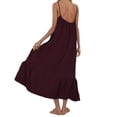 thumbnail image 3 of Plus Size Dress for Women Nightgowns Cotton Linen Fall Cute Slip Dress Sleeveless Flowy Swing Pajama Dress Sleepwear,S-3XL, 3 of 5