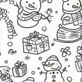 thumbnail image 3 of Kids Coloring Pajamas Long Sleeve 2 Piece Pajamas Set Cute Funny Cartoon Print Cotton Kid DIY Homewear Set Kids Pajamas You Can Color on Christmas Pjs for Children 5T, 3 of 3