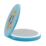 Impressions Vanity Cinderella Lighted Compact Mirror for Purse, Makeup Mirror with 2X Magnification
