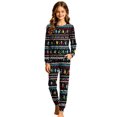 thumbnail image 5 of Family Christmas Pajamas Matching Sets, Cotton Pajamas Set, Printed Long Sleeve Two Piece Set for Mom, Comfy Holiday Lounge Set for Christmas Morning Family Photo, 5 of 9