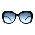 thumbnail image 2 of Womens Rhinestone Jewel Hinge Oversize Butterfly Designer Sunglasses Blue Tortoise, 2 of 4