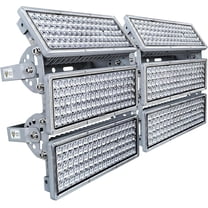 Kekeou 600W Stadium module outdoor flood light, 300W*2 high inernsity led lights, IP67 Waterproof for Playground