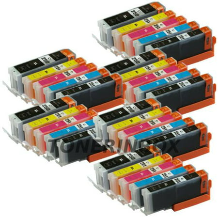 30 Ink Cartridges For Canon PIXMA PGI-250XL CLI-251XL MG5420 MG5520 MX722 MX922 Package Includes: 6 x PGI-250XL High Yield Black Compatible Ink Cartridge with Chip 6 x CLI-251XL High Yield Black Compatible Ink Cartridge with Chip 6 x CLI-251XL High Yield Cyan Compatible Ink Cartridge with Chip 6 x CLI-251XL High Yield Magenta Compatible Ink Cartridge with Chip 6 x CLI-251XL High Yield Yellow Compatible Ink Cartridge with Chip