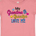 thumbnail image 4 of Inktastic My Grandma and Grandpa Love Me with Hearts Boys or Girls Baby T-Shirt, 4 of 5