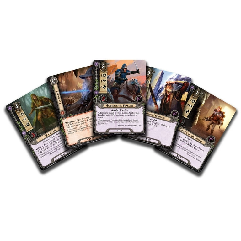 The Lord of the Rings The Card Game Defenders of Gondor STARTER DECK - Cooperative Adventure Game, Strategy Game, Ages 14+, 1-4 Players, 30-120 Min Playtime, Made by Fantasy Flight Games The Lord of the Rings The Card Game Defenders of Gondor STARTER DECK - Cooperative Adventure Game, Strategy Game, Ages 14+, 1-4 Players, 30-120 Min Playtime, Made by Fantasy Flight Games