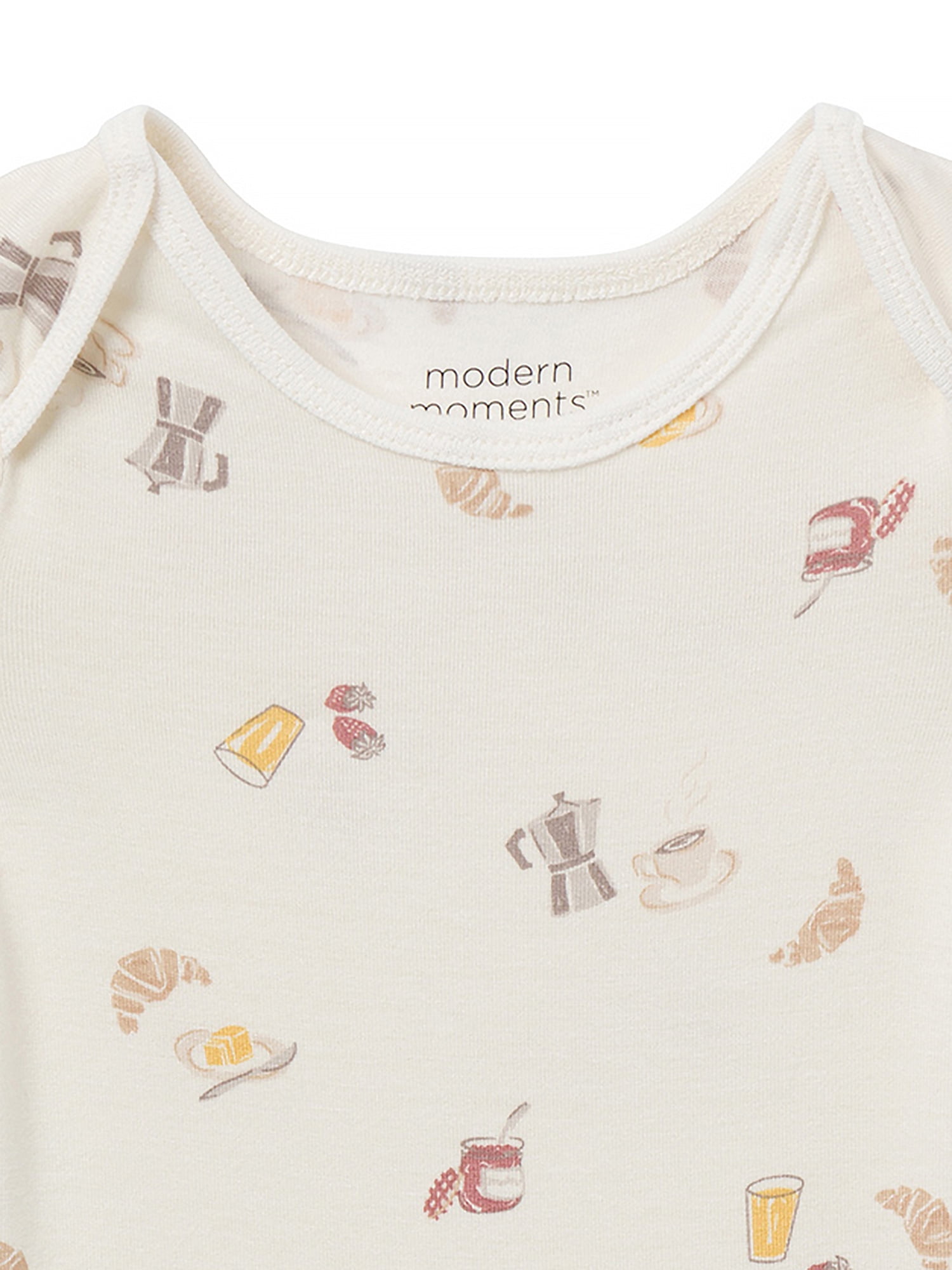 Modern Moments by Gerber Baby Neutral Super Soft Viscose Short Sleeve Bodysuits, 2-Pack, Sizes 0M-12M