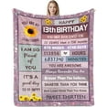 thumbnail image 1 of LHSHID Gifts for 13 Year Old Girl Birthday Gifts for Teen Girls 13 Best 13th Birthday Gifts Blanket 60"x80", 1 of 7