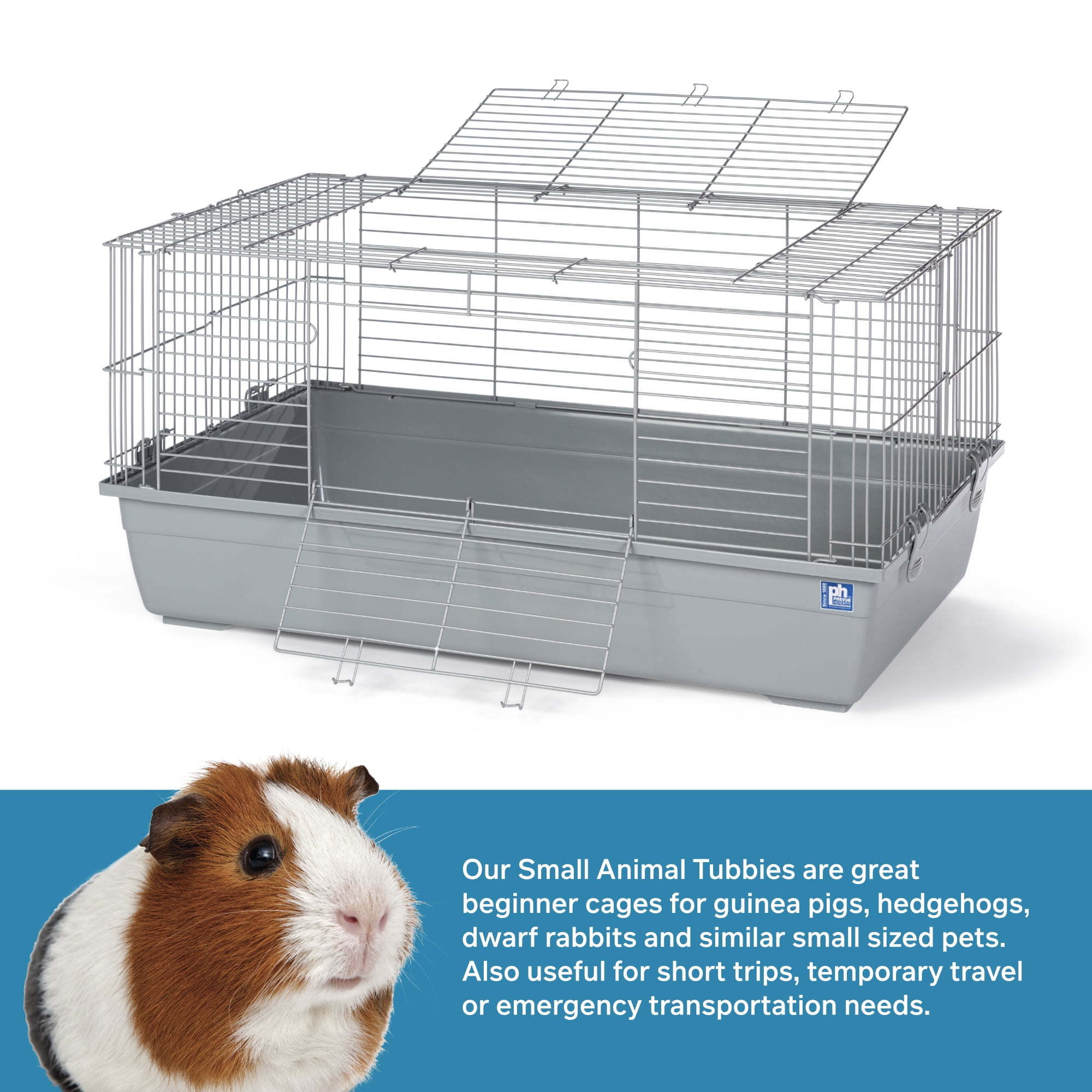 Prevue Pet Products Medium Rectangular Small Animal Rabbit Tubby with Gray Base