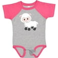 thumbnail image 3 of Inktastic Cute White Lamb Boys or Girls Baby Bodysuit, 3 of 5
