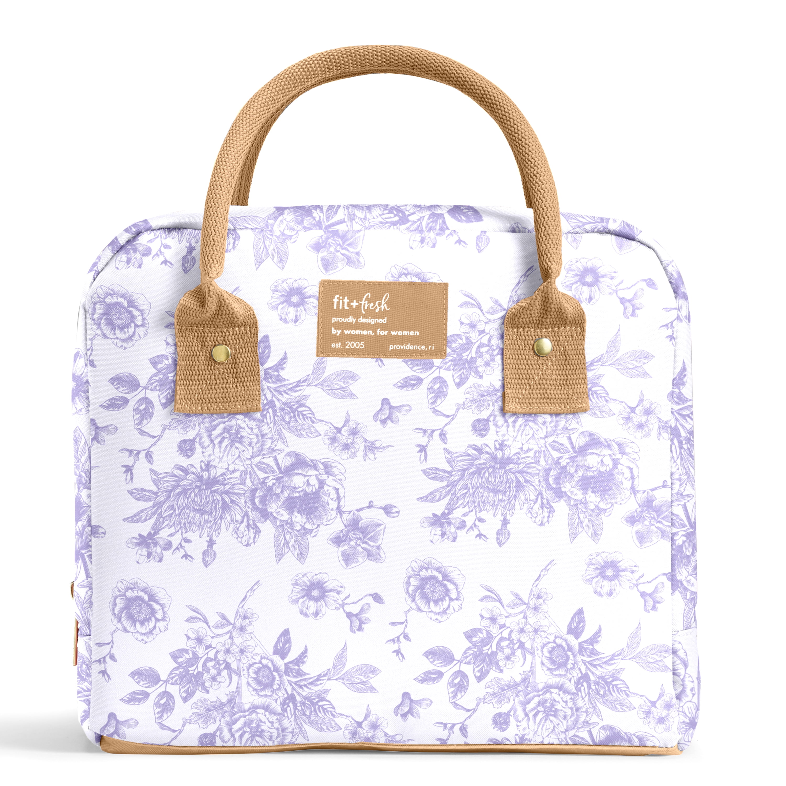 Fit & Fresh 7039CX3707 Bloomington Lunch Bag Kit - Lavendar Floral Toile