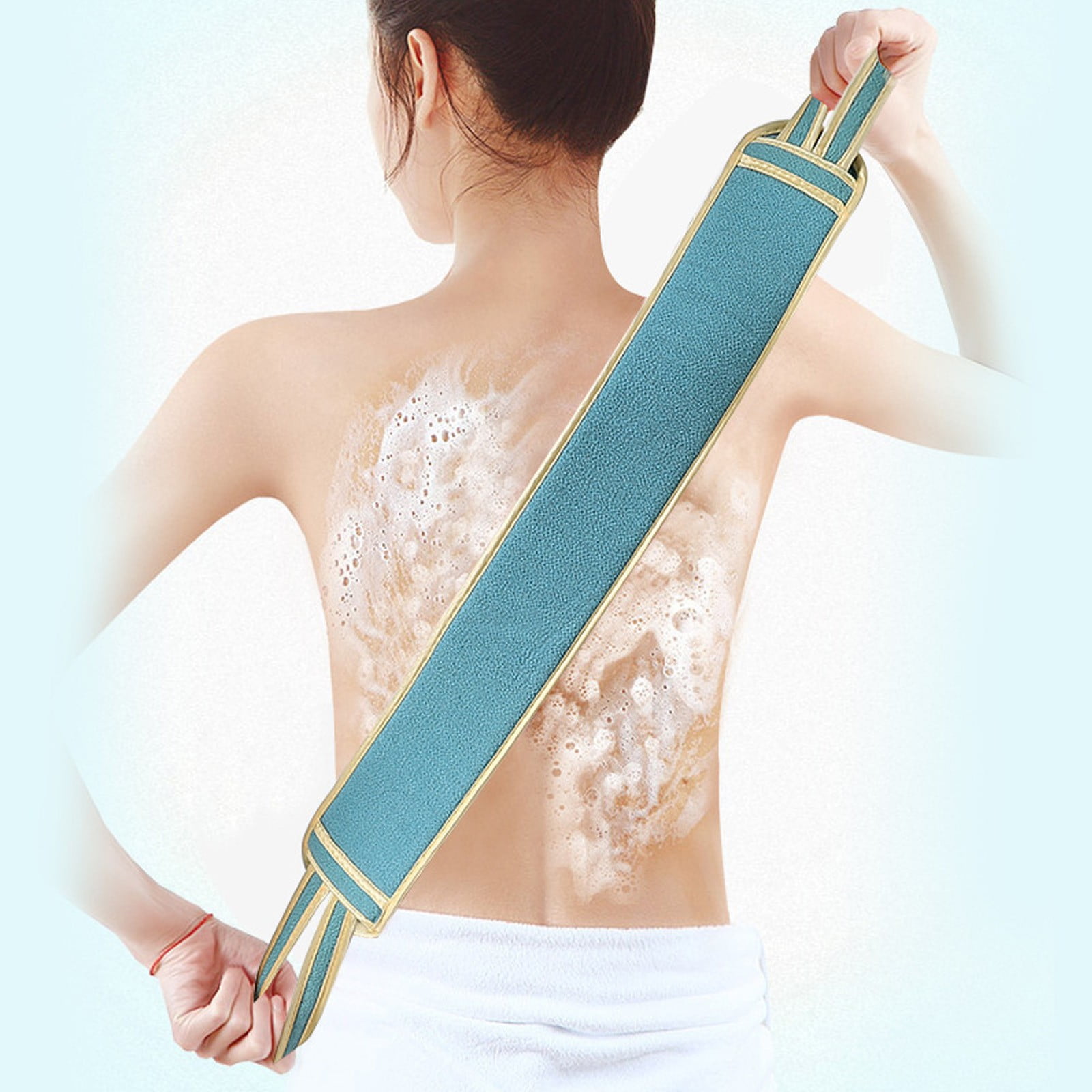 Accesorios de baño Toalla de baño de doble cara con tira extraíble