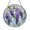 Acrylic 3.5 Inch, variant on Cascading Wisteria Floral Stained Glass-Style Window Suncatcher Hanging Decor, Decorative Panel Ornament for Garden Window Art and Nature Theme Home Decoration
