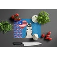 thumbnail image 3 of Black Siberian Husky Glass Cutting Board Large 12 in x 15 in, 3 of 5