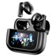 thumbnail image 1 of Auriculares inalámbricos negros con pantalla completa, 1 of 9