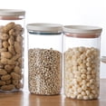 thumbnail image 4 of Qiangzon Plastic Airtight Storage Canister with Lid, Clear Bpa-Free Plastic, Airtight Lid, for Pantry Shelf, 550ml, 4 of 4