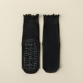thumbnail image 2 of 3 Pairs Pilates Socks with Grips Non-slip Ruffle Yoga Socks Grip Socks for Women, 2 of 11