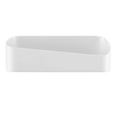 thumbnail image 1 of Plastic Bathroom Shelf Organizer Adhesive Shower Shelf Drill Free Geometric Shape Wall Storage Rack Organizer Soap Shampoo Holder (White), 1 of 8