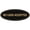 Black Gold, variant on Signs ByLITA Oval No Cash Accepted Sign - Laser-Engraved Lettering | Durable ABS Plastic | Vibrant Colors | Powerful Foam Tape (Navy Blue / White) - Small