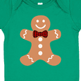 thumbnail image 4 of Inktastic Cute Gingerbread Man with Red Plaid Bowtie Boys or Girls Baby Bodysuit, 4 of 5