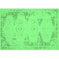 thumbnail image 1 of Ahgly Company Indoor Rectangle Abstract Emerald Green Contemporary Area Rugs, 5' x 7', 1 of 4