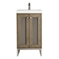 thumbnail image 6 of James Martin Vanities E303-V20-Bnk-Wg Chianti 20" Single Basin Hardwood Vanity Set - White, 6 of 7