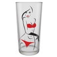 thumbnail image 4 of Bar Glasses Red Line Cocktail Glasses Set of 6 10.1 fl oz Drinking Glass Set Clear Bourbon Glasses Wine Glasses, 4 of 9