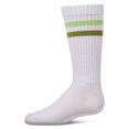 thumbnail image 4 of MeMoi Girls Double Stripe Ribbed Cotton-Blend Varsity Knee High Sock - Girls - Female, 6, Blue, 4 of 11