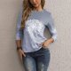 thumbnail image 5 of Blusa cómoda de manga larga con estampado informal para mujer a la moda Pompotops  FGAJ8691, 5 of 9