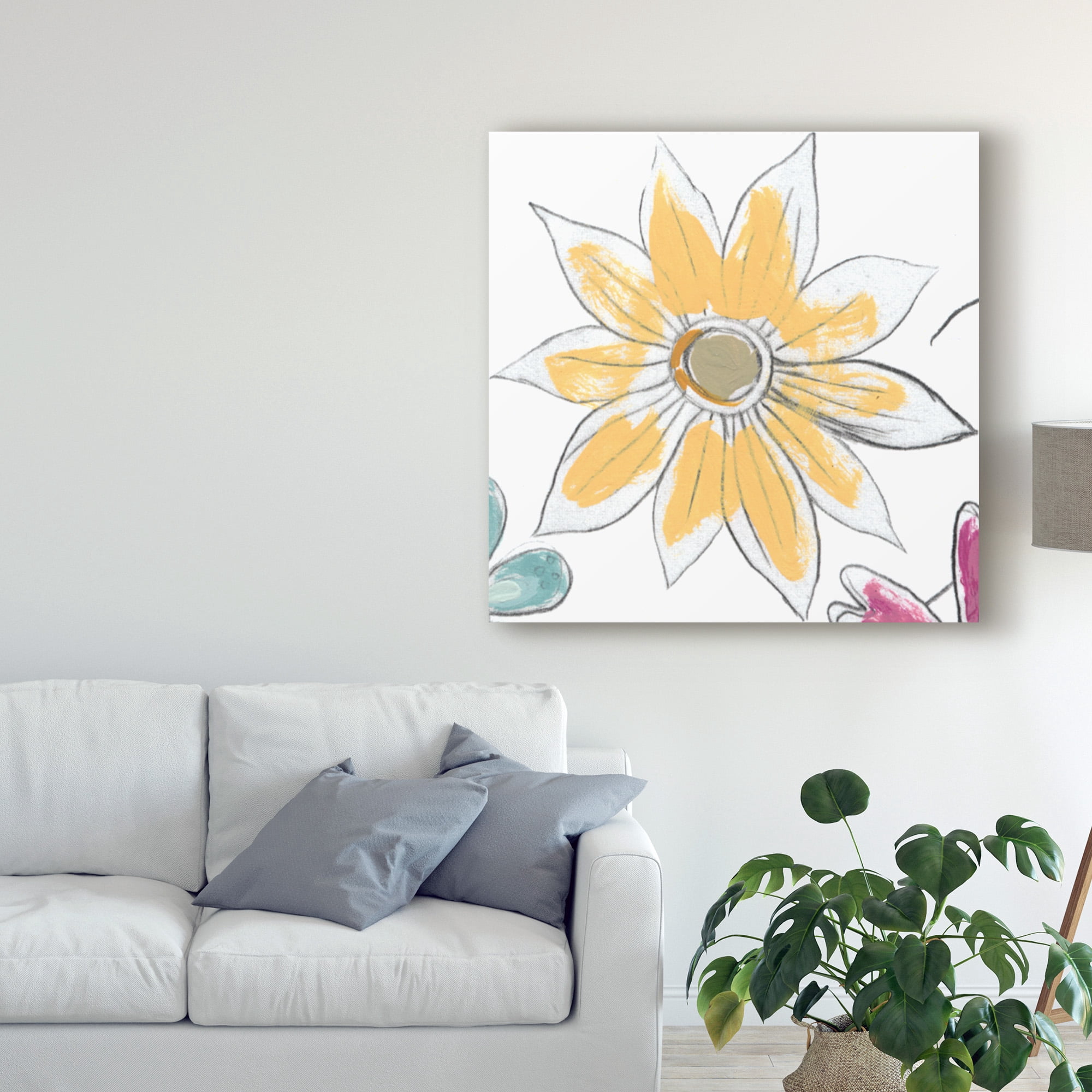Trademark Fine Art 'Happy Sentiments I' Canvas Art by June Erica Vess