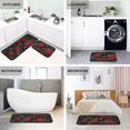 thumbnail image 3 of Flowers Floral Rose Kitchen Mat Set of 2, Non-Slip Kitchen Rug for Floor, Waterproof Sink Carpet for Home, Office, Laundry, 3 of 6
