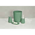 thumbnail image 2 of Mainstays Rubberized Plastic Ribbed 4-Piece Bath Accessories Set, Green, 2 of 6