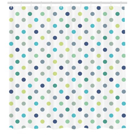 Polkadot Shower Curtain Polka Dots Retro Classy Vintage Fabric