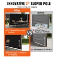 thumbnail image 3 of STAWAY Auvent Rétractable Noir 236"x71 Pouces - Écran de Confidentialité en Aluminium Durable, Protection UV Imperméable pour Patios, Balcons et Piscines - Installation Facile, 3 of 8