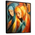 thumbnail image 2 of Designart "Islam Prayer Culture in Yellow and Orange III" Spiritual Framed Wall Art - Global Yellow Islam Entryway Framed Wall Art Print, 2 of 6