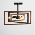 thumbnail image 3 of Aiwen Metal Geometric Semi Flush Mount Ceiling Lamp Metal Chandelier, 3 of 8