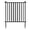 Noir/blanc, variant on Clôture de jardin à 4 panneaux, 203,2 x 94,1 cm (l x H), clôture décorative en vinyle avec piquets de 30,5 cm, barrière d'intimité flexible pour cour, terrasse, piscine, pelouse (noir, 4