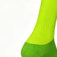 thumbnail image 4 of Lumosvexa Kids Boys Soccer Socks Non Slip Lightweight Knee High Sports Training Socks Green 7, 4 of 5
