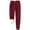 09#Deep Red, variant on Womens Sweatpants Winter Warm Sherpa Fleece Lined Pants Casual Loose Drawstring Thermal Joggers with Pockets Saffron S